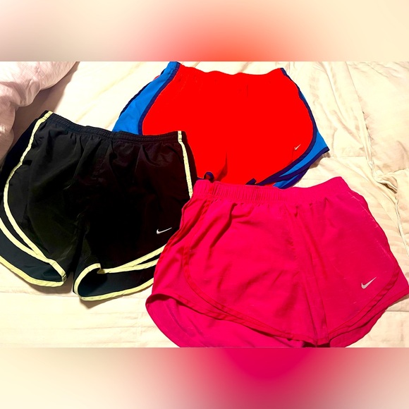 Nike Pants - Lot‎ of three Nike tempo running shorts Size Med